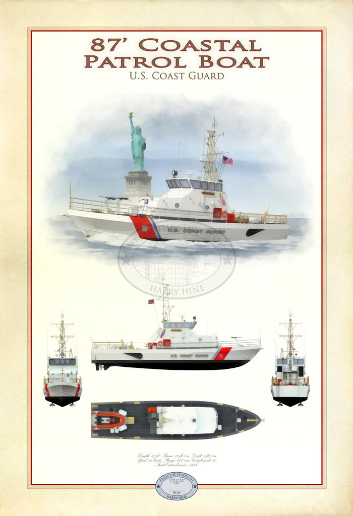 87’ Coastal Patrol Boat Limited Edition Print