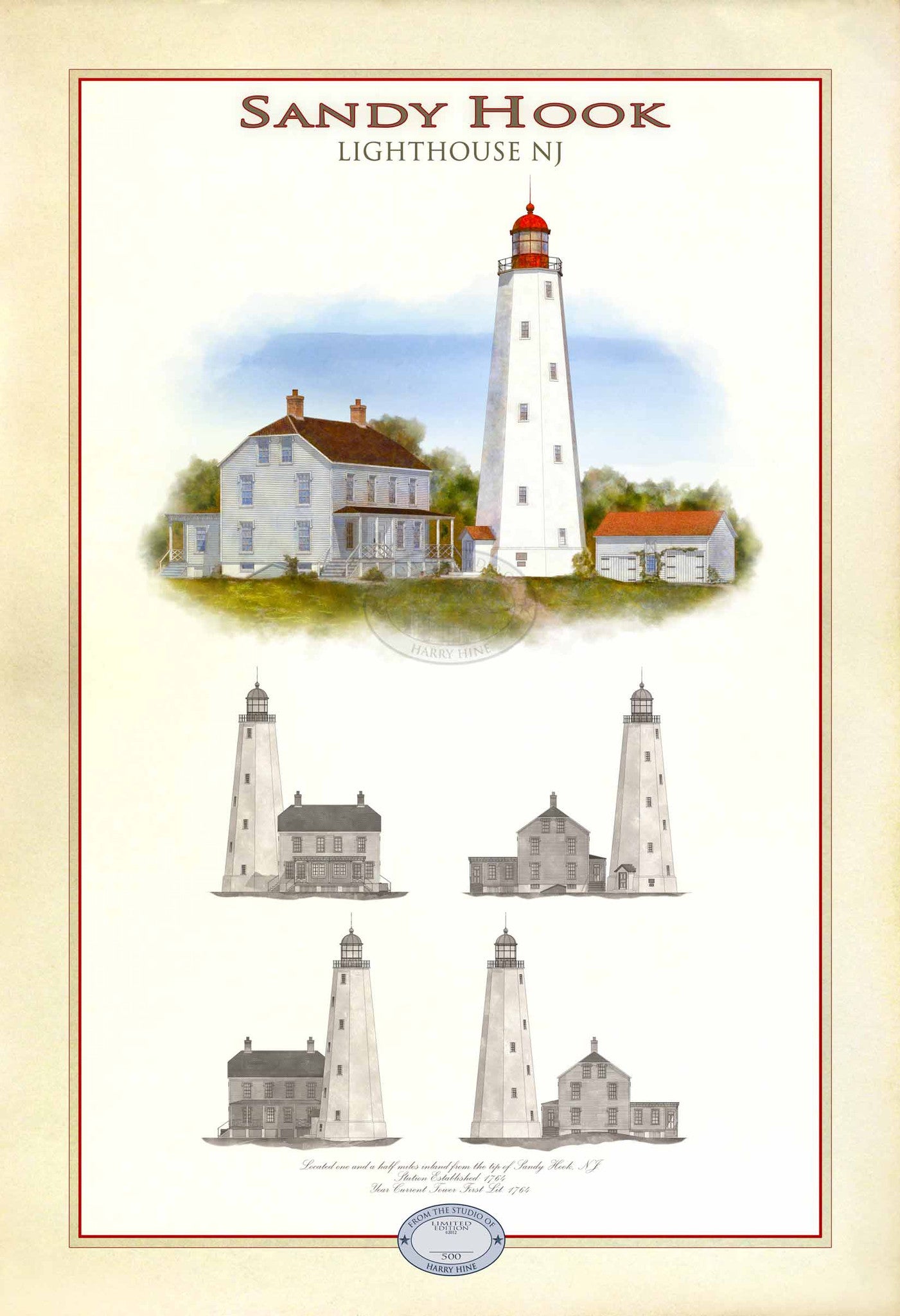 my lighthouse　　1220 Jupiter Inlet Lighthouse Print – Ziga Media